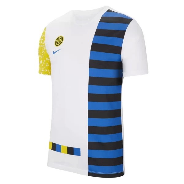 Entrenamiento Inter Milan 2021-2022 Blanco Azul Amarillo